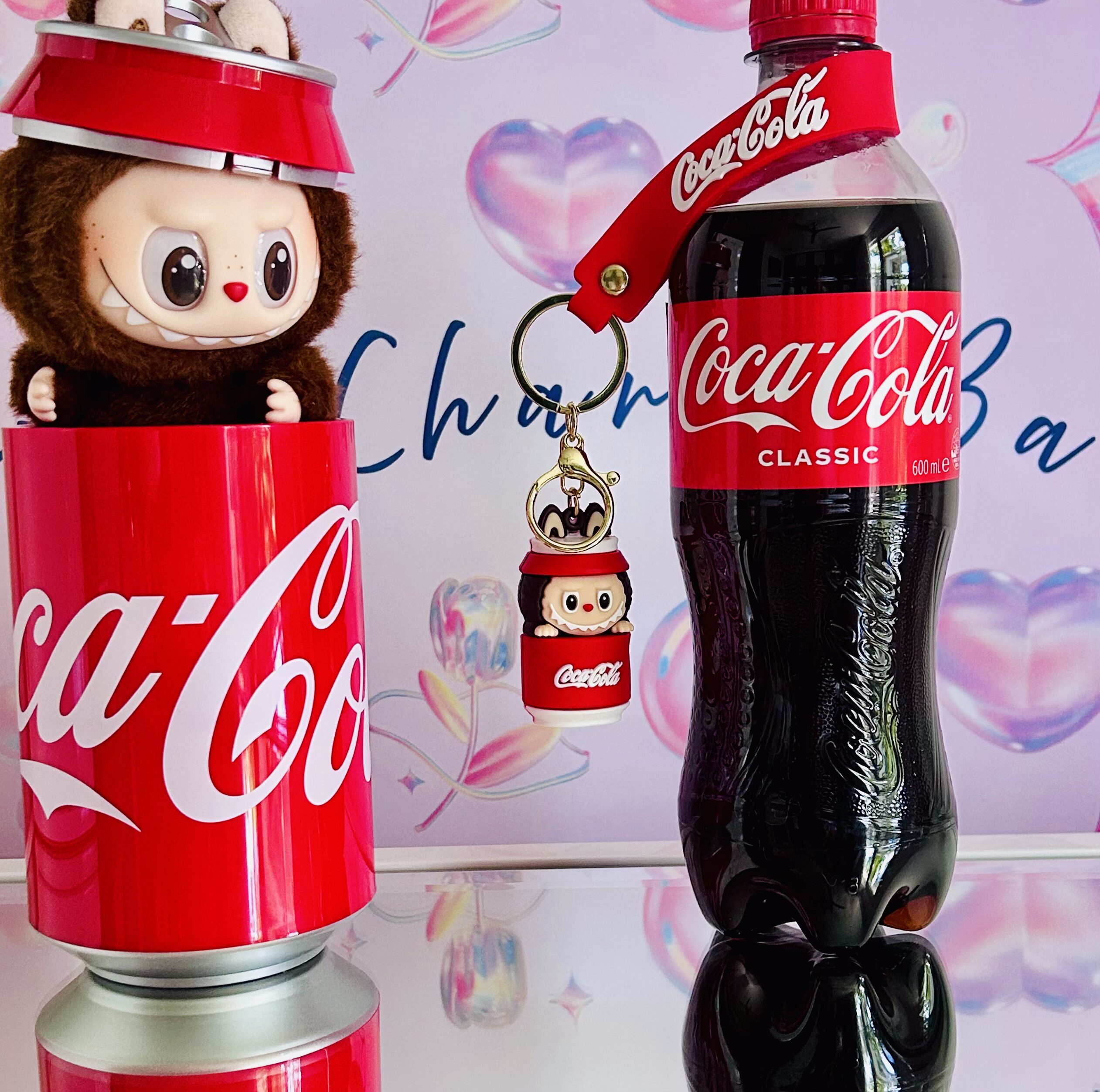 labubu themed coca cola key chain labubu themed coca cola key chain