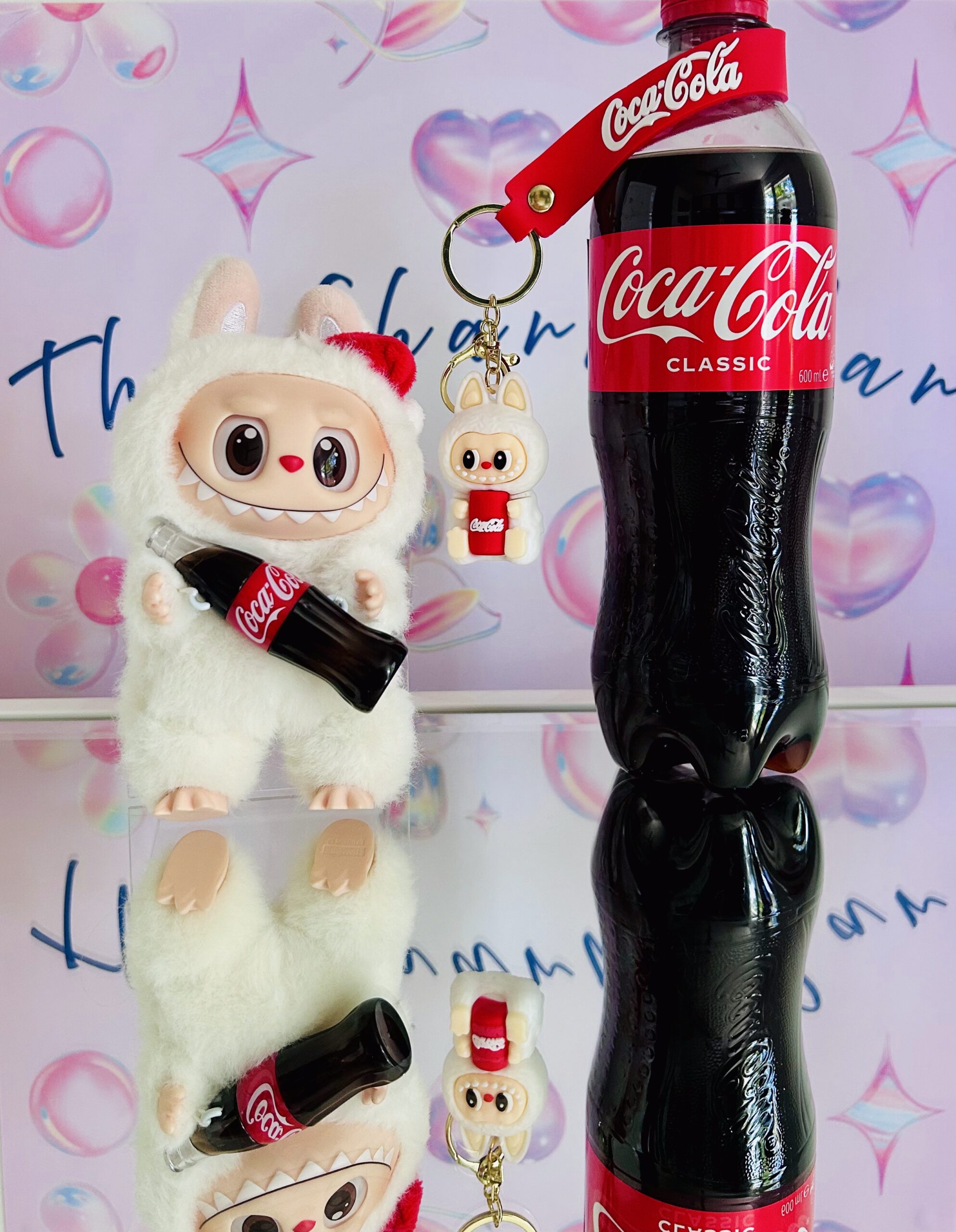 labubu themed coca cola key chain labubu themed coca cola key chain