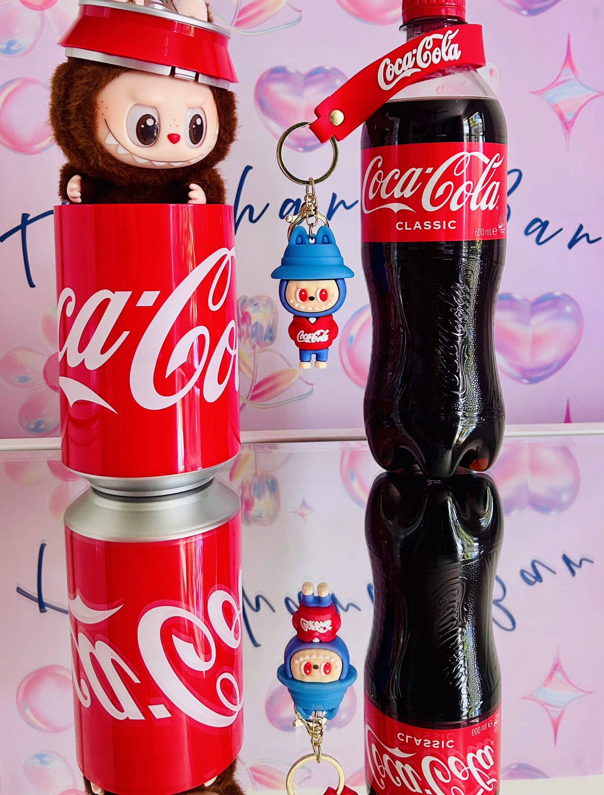 labubu themed coca cola key chain labubu themed coca cola key chain