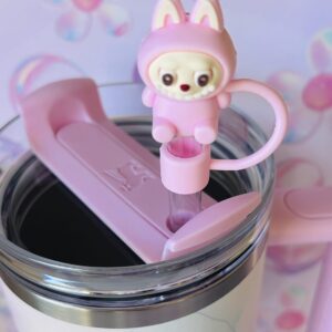 labubu themed straw topper