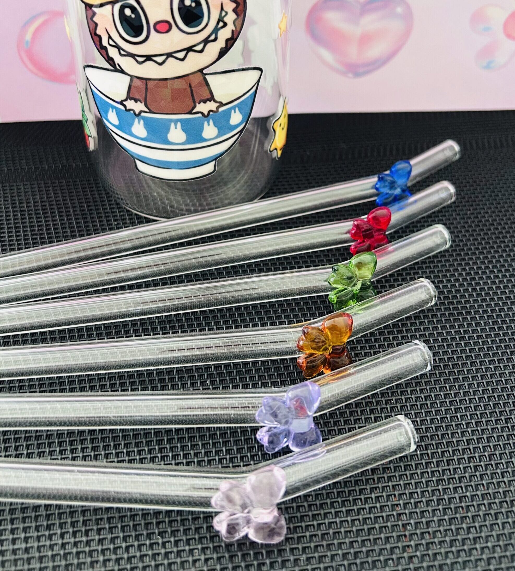 glass bow straw multi glass bow straw multi
