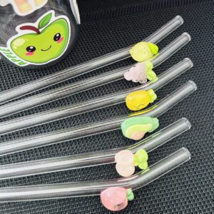 glass fruit straw