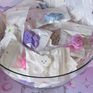 cloud and flower straw topper