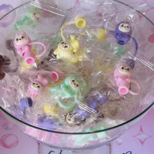 labubu themed straw topper