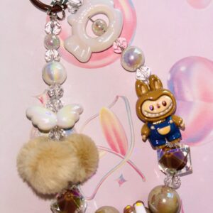 Labubu Phone Charm Brown