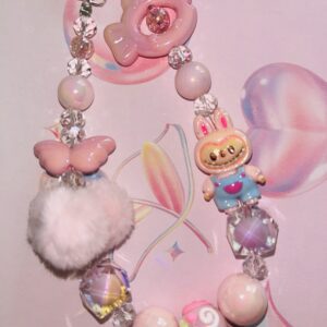 Labubu Phone Charm Pink