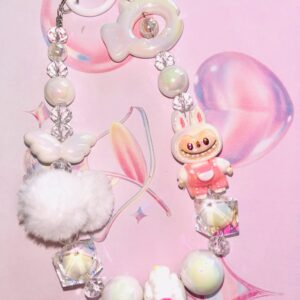 Labubu Phone Charm White