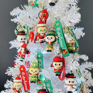 Labubu themed Christmas Keychain
