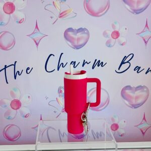 Stanley Key Chain/Labubu Stanley Cup Accessory Hot Pink