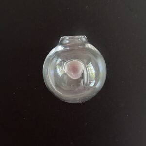 Mini Vase Refrigerator Magnet Round Clear