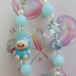 Labubu themed Bag Charm/Phone Accessory Blue
