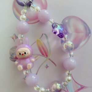 Labubu themed Bag Charm/Phone Accessory Purple