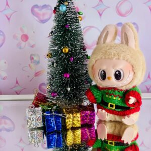 Labubu Christmas Sweater Green & Red