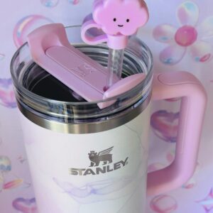 Cloud Straw Topper Pink