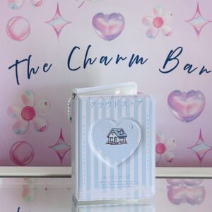 Photobook/Collector Card Holder Blue & White Stripe