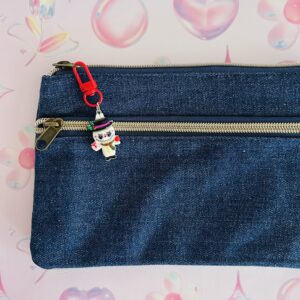 small snowman christmas keychain